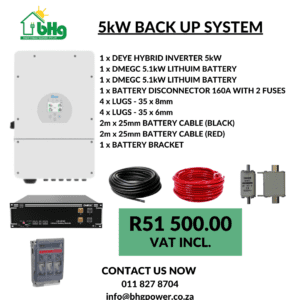 DEYE HYBRID INVERTER 5kW BAKUP SYSTEM